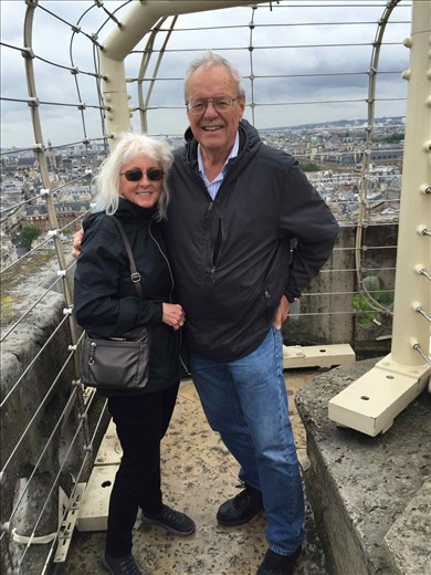 Paris -- Cathedrale Notre Dame -- on top of the bell towers.01