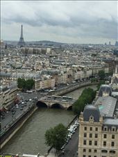 Paris -- Cathedrale Notre Dame -- view of Seine -- from top of bell towers.01: by billh, Views[221]