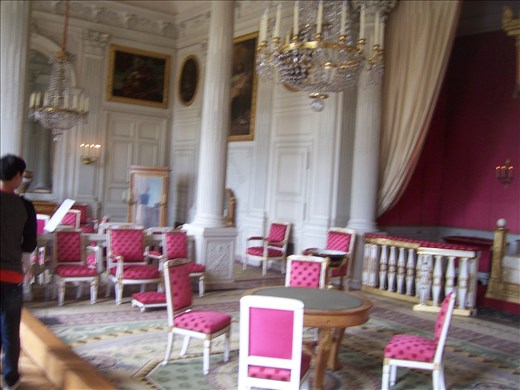 Versailles -- Trianon -- Louis XIV bedroom -- winter color upholstery