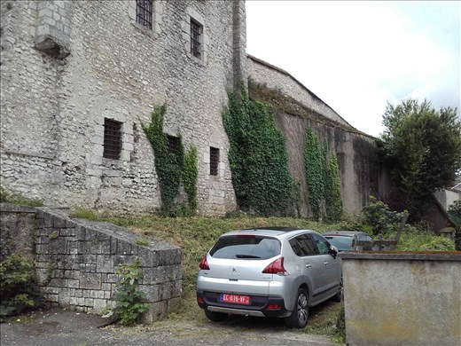 Blois -- Tour Belvoir -- my car parked outside of Tour
