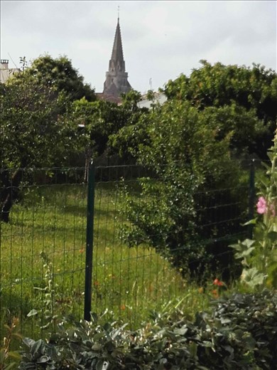 I'le de Re -- view of church steeple from cottage