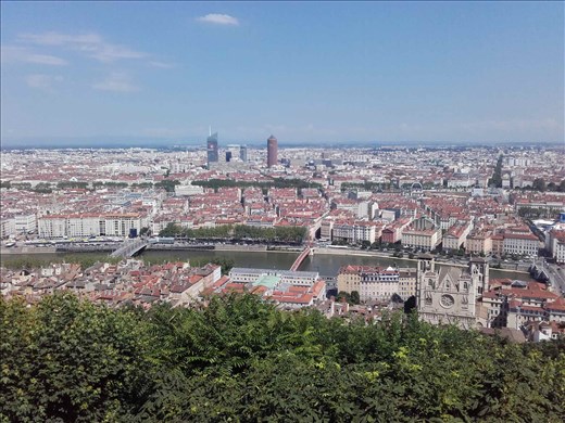 Lyon -- view from Basilica Notre Dame de Fourviere.01