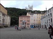 Lyon -- medieval city square in front of Cathedrale St Jean: by billh, Views[453]