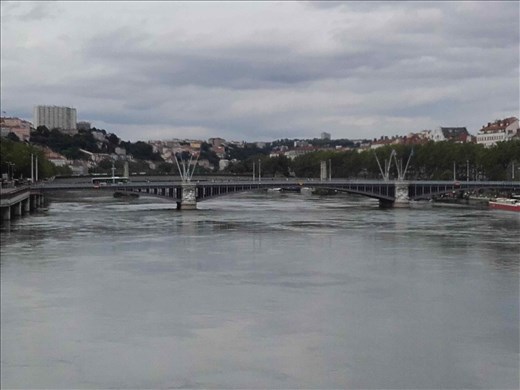 Lyon -- view of Rhone River from Pont Wilson.01