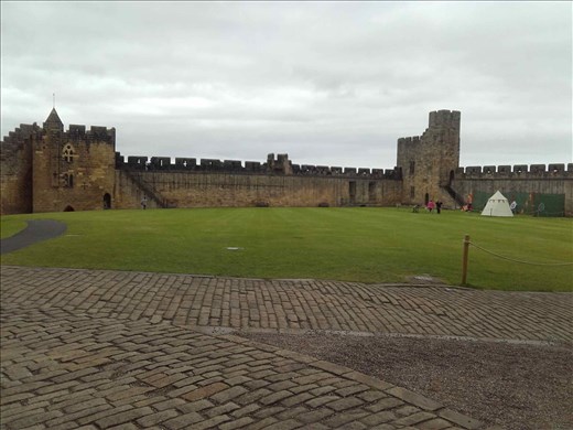 Alnwick Castle -- inspiration for Quiddich field in Harry Potter movies