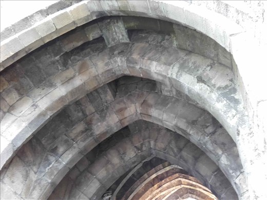 Northern Wales -- Caernarfon Castle--three portculis & 