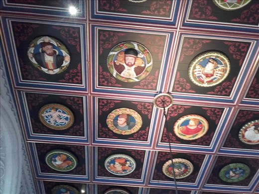 Scotland -- Stirling Castle -- raised ceiling frescos