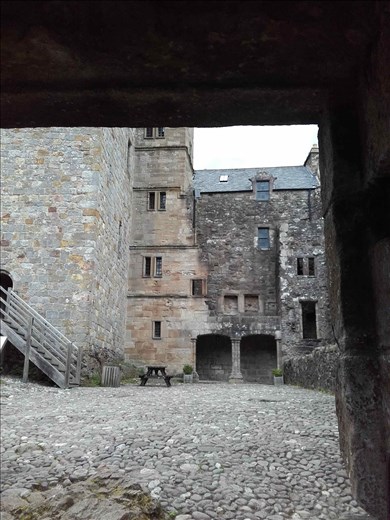 Scotland -- Dollar Castle -- interior courtyard