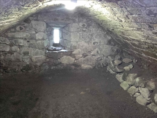 Scotland -- Dollar Castle -- view through arrow/gun port in tower