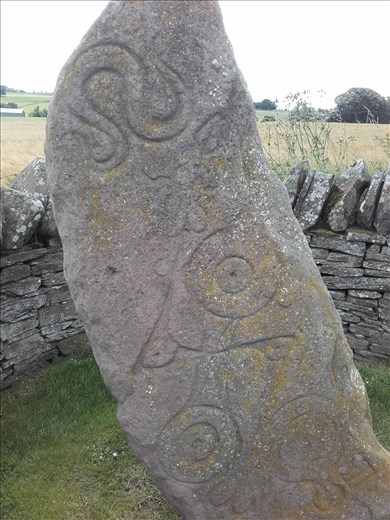 Scotland -- Aberlemno Stone -- carved 6th-8th century by Pict people