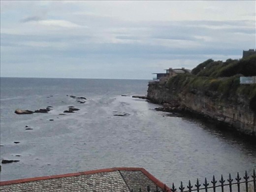 Scotland -- Old St Andrews -- view of sea bordering golf course