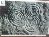 Ireland -- Bru Na Boine -- exterior carved stone at base of mound.01: by billh, Views[343]
