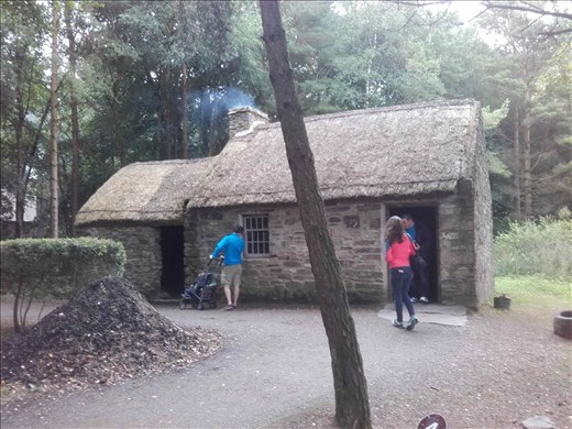 Ireland -- Ulster Folk Park -- original Irish cottage from early 1800's
