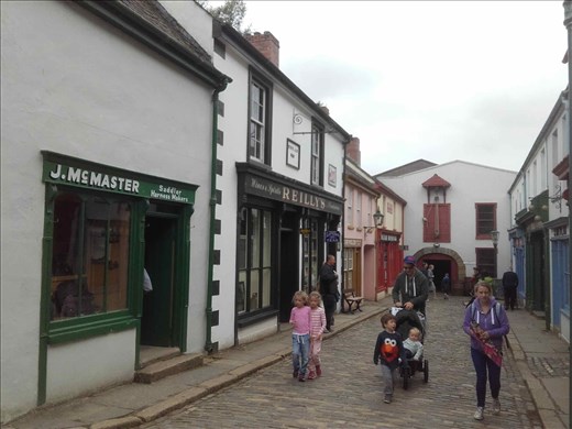 Ireland -- Ulster Folk Park -- original Irish village stores from early 1800's