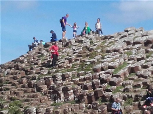 Northern Ireland -- Giant's Causeway -- hexagonal fracturing in lava flow.02