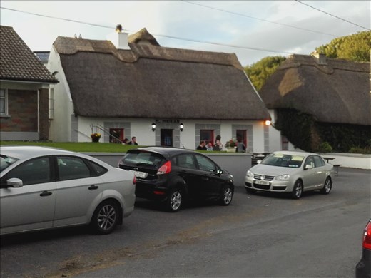 Ireland West Coast -- Kilcolgan -- Moran's Pub & Restaurant -- thatched roof