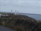 Southern Ireland Coast -- Bunmahon -- lighthouses -- sculpture on left lighhouse: by billh, Views[342]