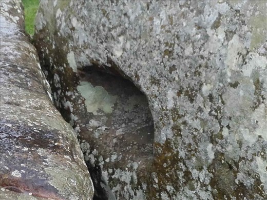 England -- Stonehenge -- depressions used to secure stones to each other