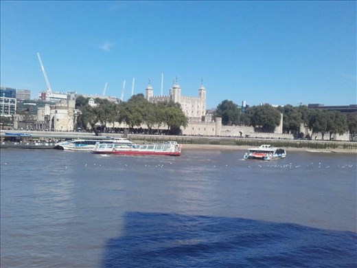 England -- London -- Tower of London from the Thames River