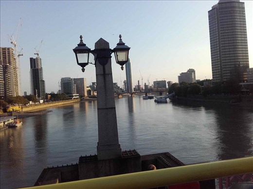 England -- London -- Thames River looking towards Canary Wharf.02