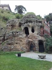 England -- Nottingham Castle  -- tunnel openings under castle.02: by billh, Views[615]