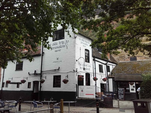 England -- Nottingham Castle  -- old pub at base of castle -- 1100's