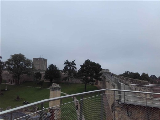 England -- Lincoln Castle -- battlements