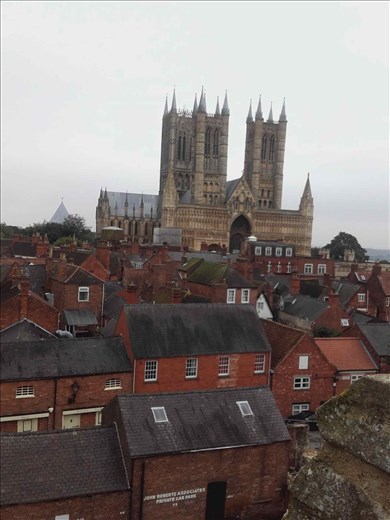 England -- Lincoln Cathedral -- from Castle battlements.02