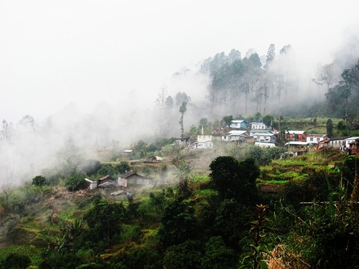 A shot of the village