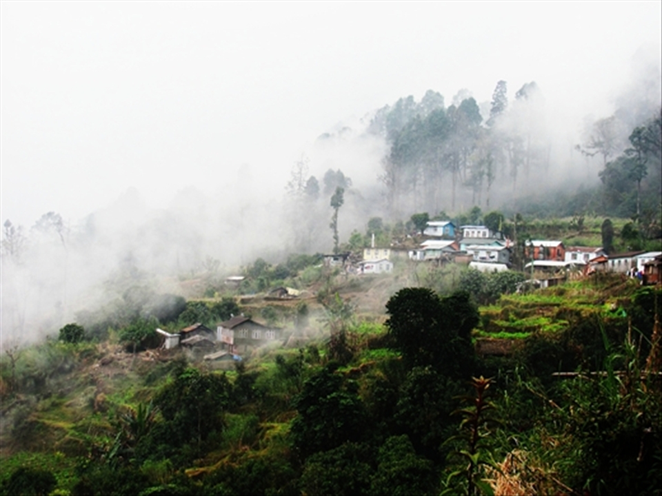 A shot of the village