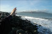 When small and Large change roles / Golden Gate Bridge tamed by my fingers: by birgit_75, Views[664]