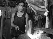 This Rodolfo, he is one of oldest blacksmith in our town and there shop is one of the oldest also in town. His father started making knife and machete since World War 2, Rodolfo inherited the family business and became a blacksmith as early as 16 years old.: by blacksmith, Views[676]