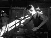 Working although out the day expose in heat of charcoal and metal it must be really hard to withstand in the whole day but Rodolfo and his worker still manage working in the whole day.: by blacksmith, Views[351]