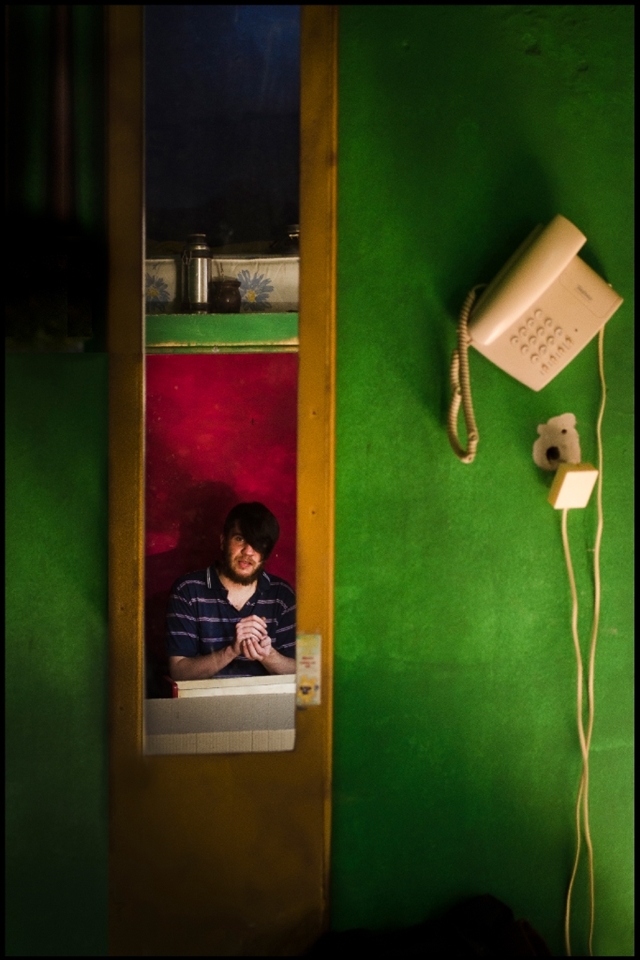 He doesn´t have a formed image of himself. He just 