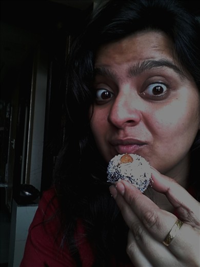 SELFIE... perepare dish and eat,well off course, the success of the dish begins from ourselves. Tasting it holds the crucial part and yumminess of it raises our eyebrows.