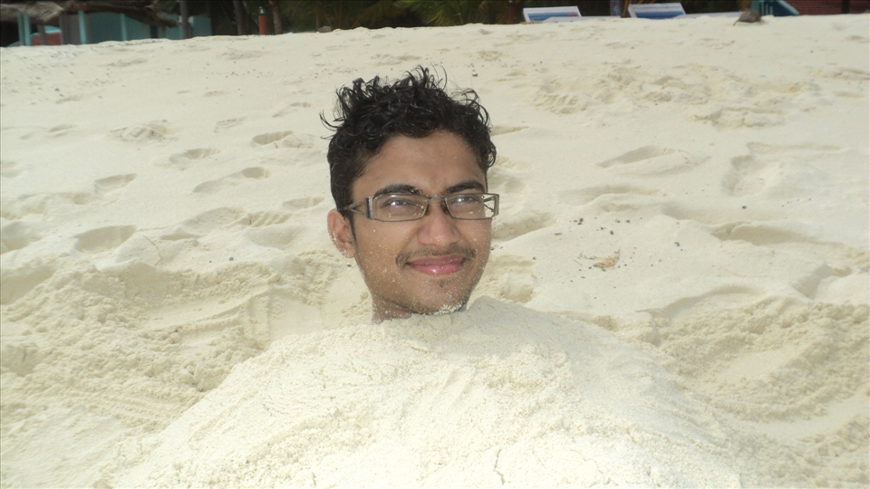 THE GOLDEN SAND OVER ME . I DON'T KNOW WHO WAS PLAYING WITH WHOM 