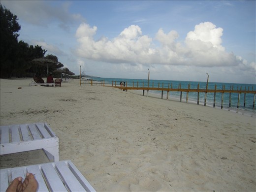 RELAXING AFTER TIRING JOURNEY