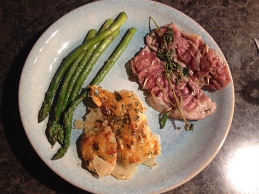 Et voila! Dinner is served