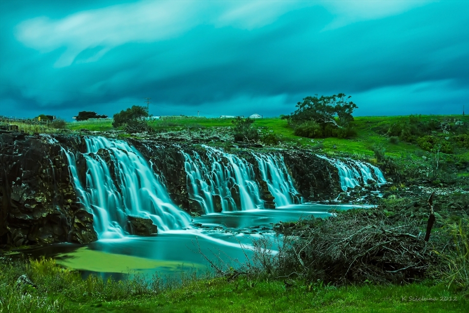 Hopkins falls Warrnambool. A longer exposure to capture an ethereal feel.