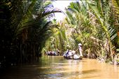Vietnamese women traversing a stream through the jungles near Saigon. : by blythecollins, Views[702]