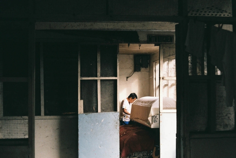 A room of coffins at the back of the home is a quiet reminder of how all our stories will end.