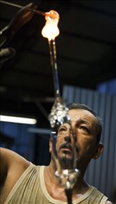 Petre is a glassmaker at the workshop in Selimber, near to Sibiu. He makes glass art objects that are sold in whole Europe. He told me that “glass making is a men’s work not only because it is dangerous, but also because it has a lot to do with heat and sweat”.: by bogdancomanescu, Views[1216]