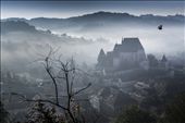 The fortified church of Biertan at a sunny sunrise in autumn.
The rural Transylvania still keeps the marks of the Saxons, as well in the architecture, as in the traditions.: by bogdancomanescu, Views[1936]