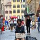 Silently asking for a little bit of help

Poverty is everywhere, such is the case in Florence too. Logic implies, more people in big city higher the chance of geting any money for doing nothing. A poor man just asking to survive a rainy day while most of the people pass him by carelessly. Views[88]