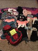 Kaleigh's items:
7 t-shirts
2 pairs of jeans
7 pairs of pants
1 pair of shorts
1 skirt
4 dresses
12 pairs of panties
8 pairs of socks
2 long sleeve shirts
1 sweater
1 pullover sweater
2 under shirts
1 dress shirt
1 pair of tennis shoes
1 pair of fit kicks
1 bathing suit
1 sleeping bag sheet
1 towel
1 bff pillow case: by bombardo-family, Views[652]