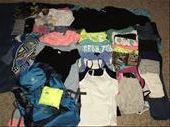 Brooklyn's items:
7 t-shirts
2 pairs of jeans
7 pairs of pants
3 pairs of shorts
1 skirt
4 dresses
12 pairs of panties
8 pairs of socks
2 long sleeve shirts
1 sweater
1 pullover sweater
2 under shirts
1 dress shirt
1 pair of tennis shoes
1 pair of fit kicks
1 bathing suit
1 sleeping bag sheet
1 towel: by bombardo-family, Views[688]