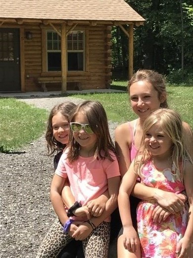 Brooklyn, Kaleigh, Adele, Annabell
Chris's college roommates' girls.  