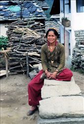 My friend Hema  striking a pose....: by bonnie, Views[600]