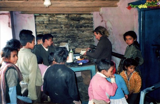 Torches came from far and wide. Scott lovingly tending those torches.....