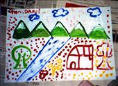 A wonderful painting  from  class 5 student - Chandani. Her local environment is reflected in this artwork.: by bonnie, Views[391]
